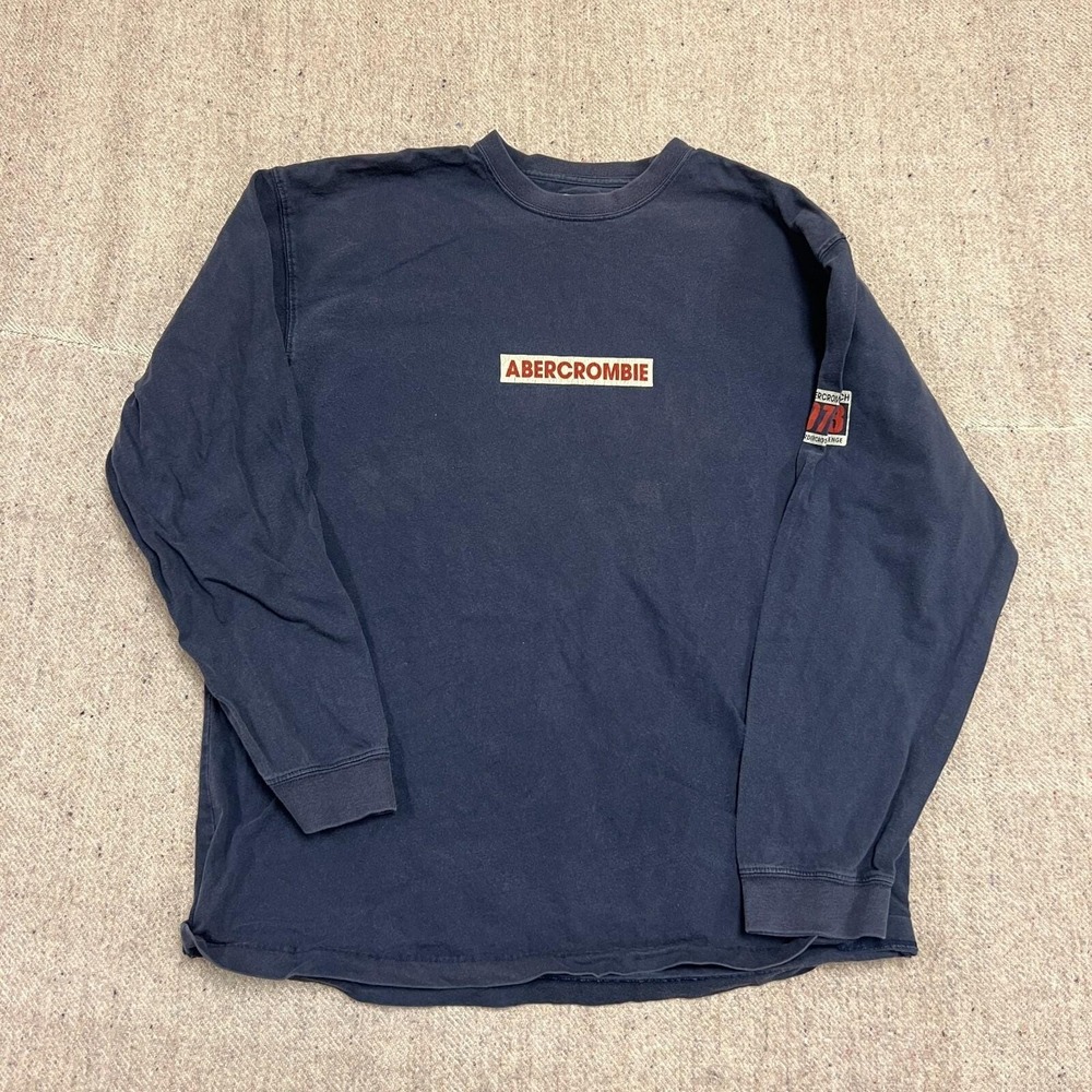 Vintage Abercrombie & Fitch Shirt Mens XL Blue 1990s Snowboard